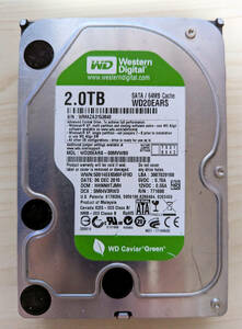 Ｗestern Digital WD20EARS 2TB,SATA ワケアリ品