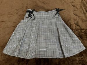 ラブトキシック スカート　サイズM 150センチ　ボトムス キッズジュニア　女の子女子　スカパン　スパッツ付きスカート　チェック柄