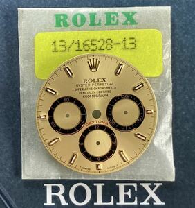 逆6 純正品16523 16528 16518 文字盤 デイトナ トリチウム ロレックス ROLEX COSMOGRAPH DAYTONA tritium gold cal4030 dial 金色 ダイヤル