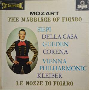 初期輸入LP盤 シエピ,ギューデン,デラ・カーサ,ペル&ダンコ/エーリッヒ・クライバー/Wiener Phil　Mozart「フィガロの結婚」(4LP)