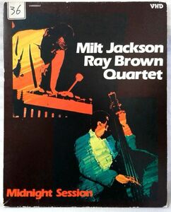 VHD MILT JACKSON RAY BROWN QUARTET MIDNIGHT SESSION★国内盤 1984年リリース [2238RP