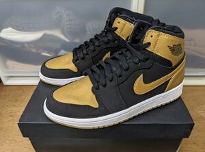 NIKE AIR JORDAN 1 RETORO HIGH MELO CARMELO エア ジョーダン 1 レトロ US9.5 27.5cm ブラックxゴールド #332550-026 ナイキ