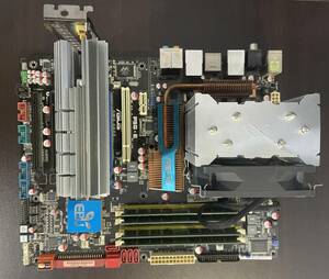 ASUS P5Q-E + Core2 Quad Q9650 + CPUクーラー 白虎弐 SCBYK-2000I + ZOTAC GT610 ZONE Edition + メモリ16GB 