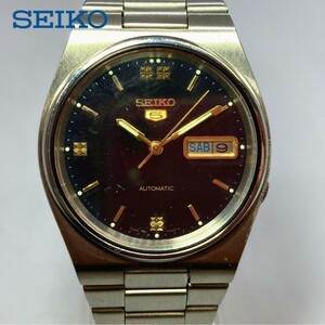 【可動品】セイコー SEIKO セイコー 5 7009-3130 腕時計 自動巻き デイデイト メンズ　アンティーク腕時計　1981,1991年8月に製造