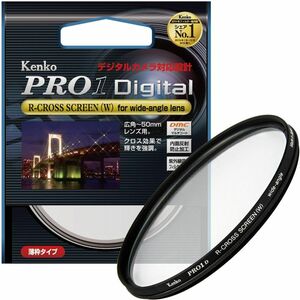 Kenko レンズフィルター PRO1D R-クロススクリーン (W) for wide-angle lens 62mm クロス効果用 32