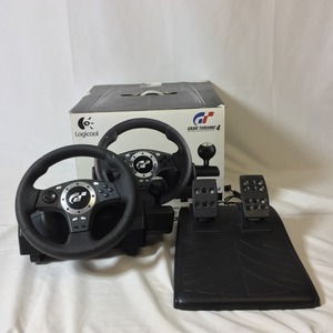 ◎◎【1円スタート】 Logicool PS2用ステアリングコントローラー GT Force PRO GRAN TURISMO4 対応 全体的に状態が悪い