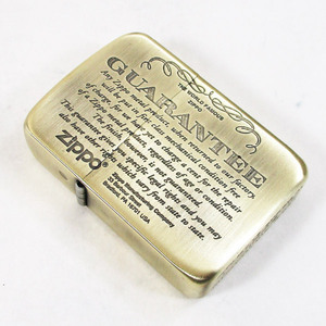 送料無料 ジッポー ライター 1941復刻版 #1941ギャランティ柄 真鍮古美 41GRT-BS &amp;ギフトボックスセット（オイル＋フリント+BOX）