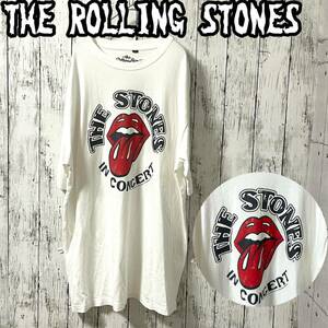 RollingStones ローリングストーンズ ビッグプリント半袖Tシャツ フリーサイズ