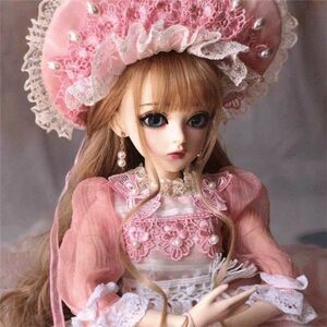 球体関節人形 フルセット 美しい お嬢様 お姫様 ピンク お花畑 BJD人形 1/3 A028