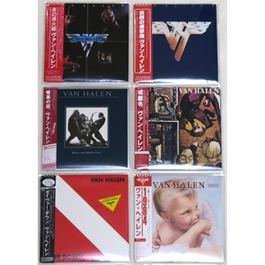 〇完全生産限定盤 紙ジャケ 全6枚 ヴァン・ ヘイレン VAN HALEN 日本盤 帯付き 炎の導火線 伝説の爆撃機 暗黒の掟 戒厳令 DIVER DOWN 1984