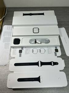 中古品 Apple Watch Series 7 GPS+Cellularモデル 41mm MKLV3J/A グラファイトステンレススチールケース
