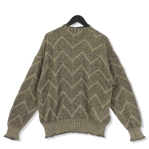 未使用 QUWAGI クワギ ヘリンボーン ニット QWG21S019 21SS HERRINGBONE KNIT リネン 麻 ブラック 黒 36 タグ付 22000480