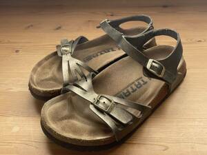 BIRKENSTOCK ビルケンシュトック TATAMI サンダル 37 ナロー幅（幅狭) 24cm ゴールド