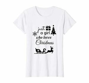 クリスマスプレゼントを愛するちょうど女の子ホリデークリスマスの装飾 Tシャツ