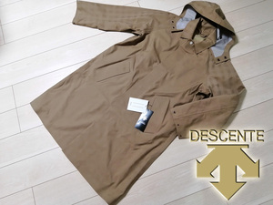 新品 デサント ポーズ DESCENTE PAUSE チェック柄 3シーズン対応 ステンカラーコート メンズ L BGE 定価64,900円 発熱保温ダウンベスト付き