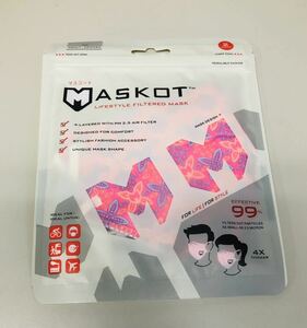新品　ショッキングピンク派手マスク mask 2枚組　感染・風邪予防　衛生用品