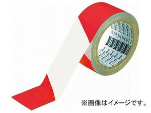 トラスコ中山 トララインテープ 赤白 50mm×25m TLT-50EARW(7672705)