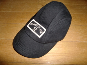 コムサイズム ベビーキャップ ブラック 綿100 スウェット生地 帽子 野球帽 CAP キャップ 男の子 男児 ボーイズ