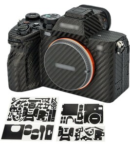 y011707fm カメラ 保護 レザーフィルム カメラ本体 保護 フィルム Sony A7IV A7M4 A7 Mark IV カメラ 用 3M 材料 カーボンファイバ