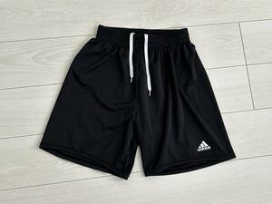 ★アディダス adidas 日本製 L/160サイズ ハーフパンツ 薄手 黒★