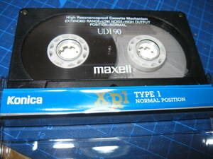 使用済み　中古　 カセットテープ　日立Maxell　ＵＤ１　Type1　ノーマル　90分 　1本　爪あり　No.165　未記入インデックス付き