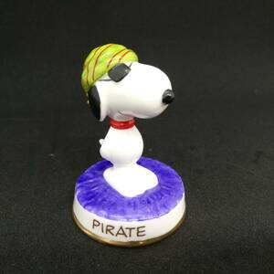 スヌーピー pirate 海賊 置物 インテリア 陶器 レトロ アンティーク ビンテージ レア グッズ PEANUTS SNOOPY