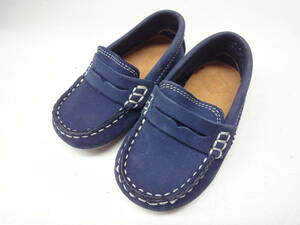 送料無料◎左右サイズ違い■ZARA BABY/ザラ ベビー■左足 EU21(13cm)/右足EU20(12.5cm)■ローファースリッポンシューズ■紺■#20708MK345_4