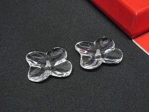 1円 Baccarat バカラ オルテンシア クリスタルガラス ピアス アクセサリー レディース クリア系 FC1738