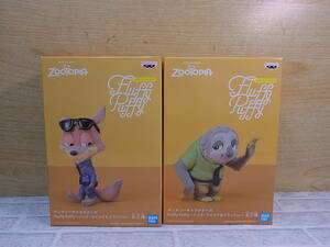 □Fb/212☆【未開封品】バンプレスト BANPRESTO☆ズートピア Zootopia☆ニック・ワイルド＆フラッシュ☆ディズニー Fluffy Puffyフィギュア