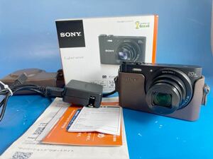 【美品】ソニー SONY Cyber-shot DSC-WX350 ブラック 元箱 ケース付き　コンパクトデジタルカメラ 
