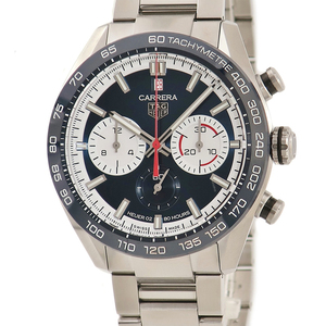 【3年保証】 タグホイヤー カレラ ホイヤー02 スポーツクロノグラフ 創業160周年記念限定 CBN2A1E.BA0643 青 自動巻き メンズ 腕時計