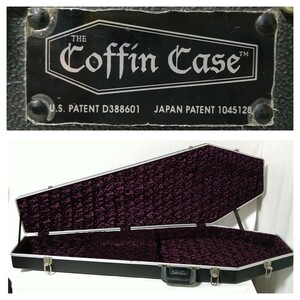 coffin case　ギター用ハードケース　棺桶型ギターケース　汎用品　コフィンケース　エレキギター用　レスポール　ストラト　テレキャス