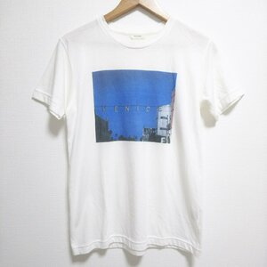 (^w^)b インパクティスケリー 半袖 Tシャツ トップス ホワイト Inpaichthys kerri 日本製 VENICE ロゴ プリント カジュアル メンズ S