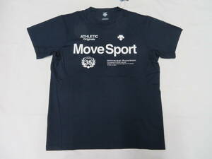 997　DESCENTE Move Sports　デサント サンスクリーン 半袖Tシャツ　紺（L）