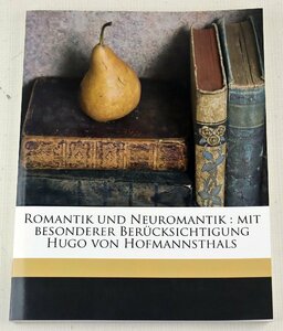 P★中古品★書籍 『ROMANTIK UND NEUROMANTIK:MIT BESONDERER BERUCKSICHTIGUNG HUGO VON HOFMANNSTHALS』 Ika A Thomese