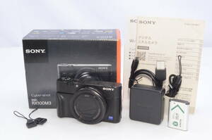 ★元箱付き★ SONY ソニー Cyber-shot サイバーショット DSC-RX100M3 コンパクトデジタルカメラ ブラック 完動品