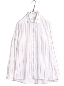 80s USA製 クリスチャン ディオール ストライプ 長袖 シャツ メンズ M 程/ 古着 80年代 ヴィンテージ Christian Dior ポケット付き ドレス