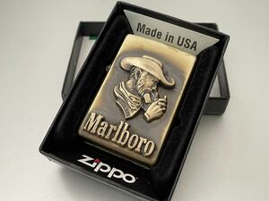 1円 ZIPPO ライター マルボロ Marlboroジッポ Zippoオイルライター真鍮製 中古品 喫煙グッズ ジッポー 火花確認済R67589