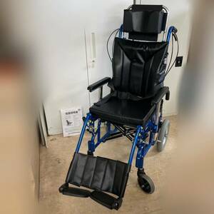 【完品　美品】カワムラサイクル　介護用　リクライニング車椅子　KRT型　折り畳み式　車いす　