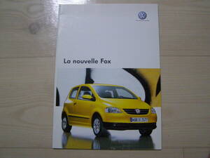 2005年5月　VW Fox　BE★ベルギー版カタログ