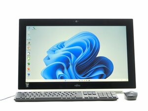 カメラ内蔵/中古/WIN11/新品無線KB＆マウス/爆速SSD512GB/8GB/21型タッチパネル/4世代i7/FMV　WH77/M一体型　MSoffice2021搭載　