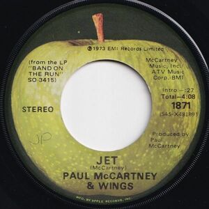 Paul McCartney & Wings Jet / Let Me Roll It Apple US 1871 204872 ROCK POP ロック ポップ レコード 7インチ 45