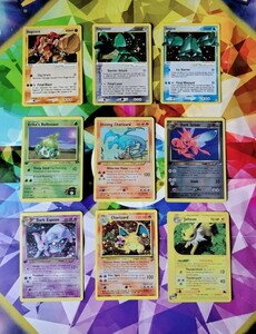 ポケモンカード Shining Charizardリザードン dark Scizor Regice 9枚セットpokmon trading card game Base PSA eカード 英語版 海外版