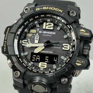 極美品 G-SHOCK GWG-1000-1AJF マッドマスター タフソーラー電波受信 電波ソーラー マルチバンド6 気圧.方位.温度計 ブラック 反転液晶