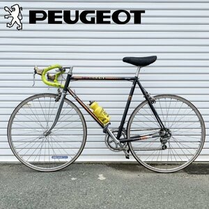 【輸入品】 PEUGEOT ヴィンテージ自転車 ブラック ロードバイク ドロップハンドル ヨーロッパ直輸入 c08