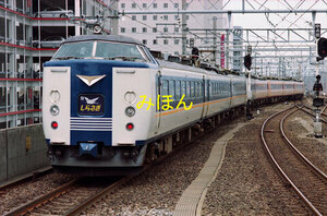[鉄道写真] 485系しらさぎ(青さぎ色)混色 (1266)