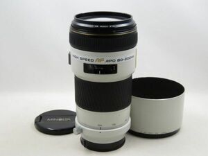 [21977Z5]★完動品★MINOLTA HIGH SPEED AF 80-200mm F2.8 APO SonyA フード・三脚座付き