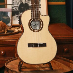 送料無料 オハナウクレレ Ohana Ukuleles TK-250GCE テナーウクレレ エレクトリックウクレレ エレキウクレレ オール単板 カッタウェイ