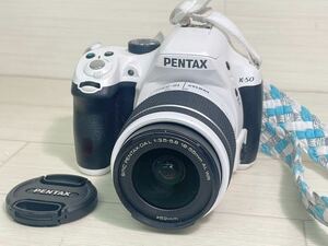 [ML10785-23]1円〜簡易動作ok！PENTAX k-50 デジタル一眼レフカメラ レンズ　SMC PENTAX-DAL 1:3.5-5.6 18-55mm AL WR
