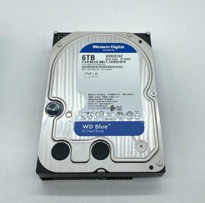 WD Western Digital DTP PC HDD増設 6TB 3.5インチ WD60EZAZ SATA フォーマット済 使用時間3483時間 電源15回【道楽札幌】